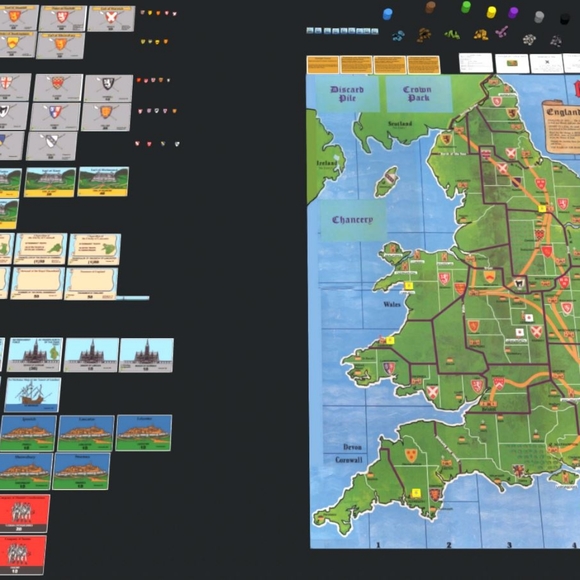 Kingmaker Bookshelf Board Game Avolon Hill - Picture 2 of 2